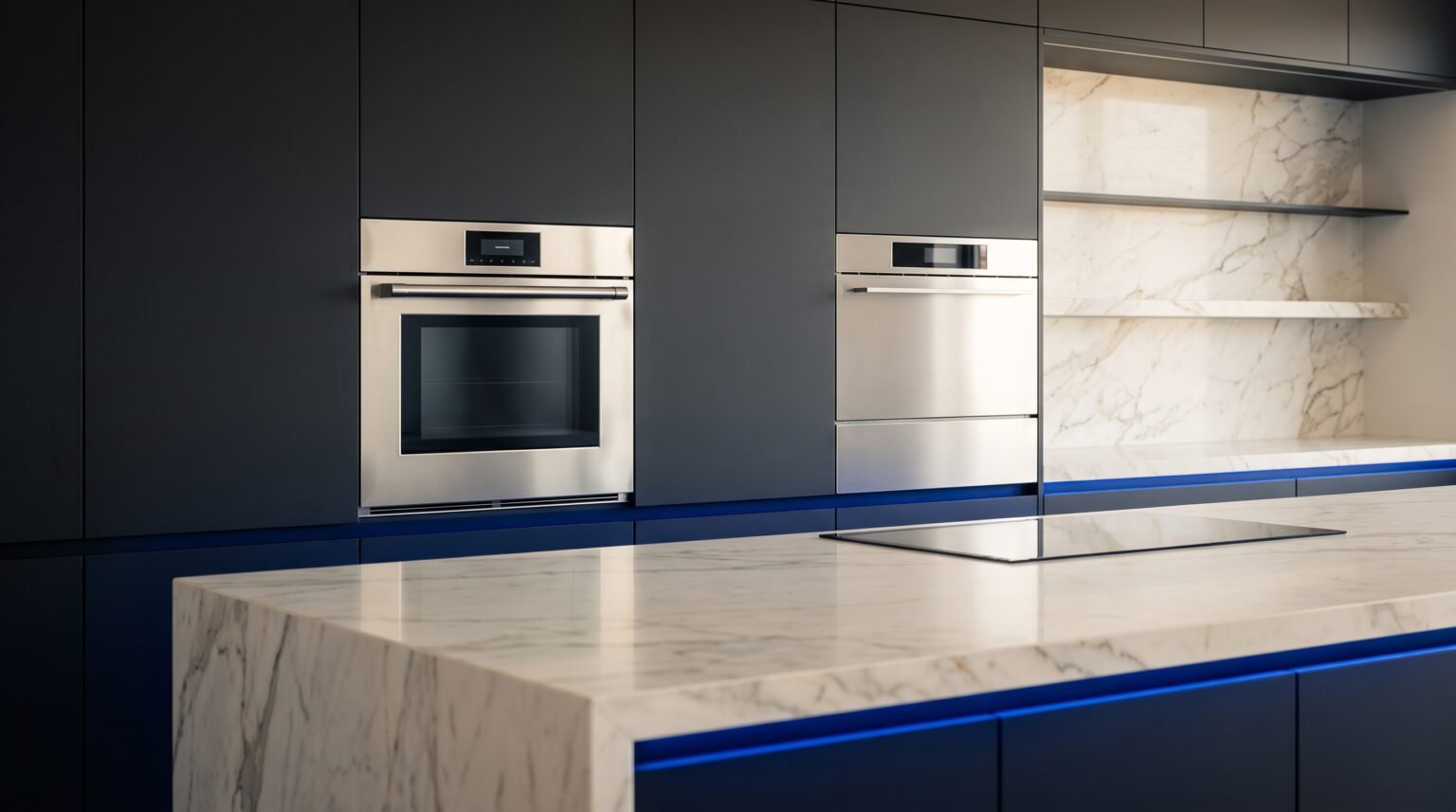 Cocina con horno y electrodomésticos integrados